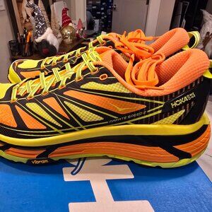 Hoka One One Mafate Speed 2 Electric Tangerine Mens Size 9 Sneakers Shoes NEW
